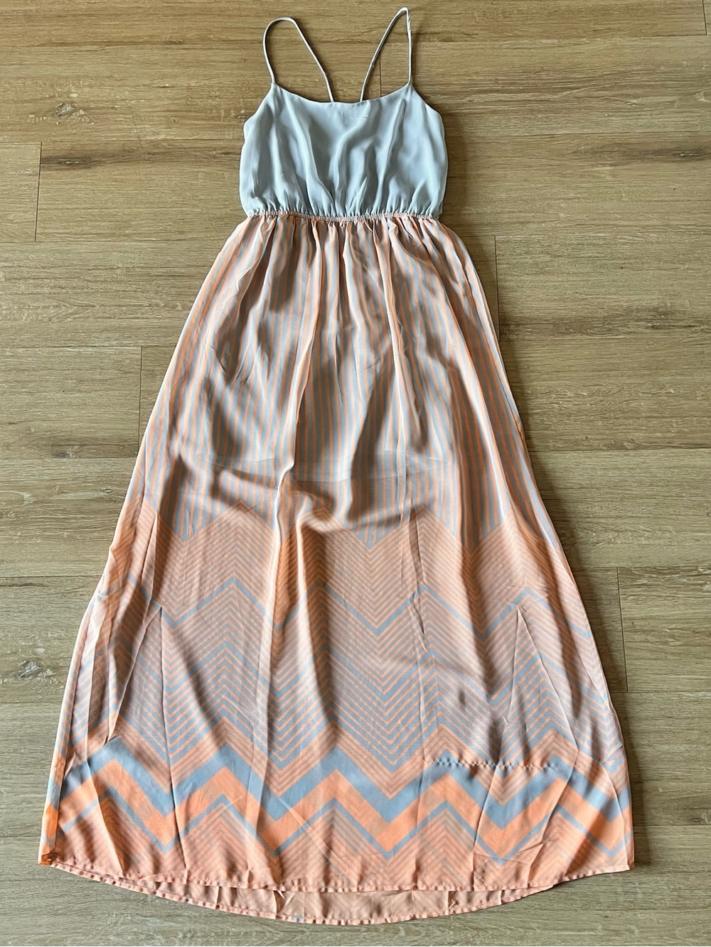 Freebird Women’s Sheer Overlay Maxi Dress Size Small